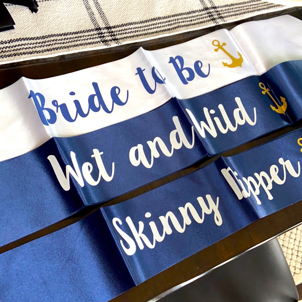 Bachelorette Boat Party Sashes